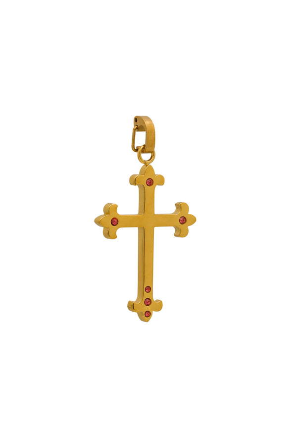 carisma Pink Crystals Carisma Cross Pendant