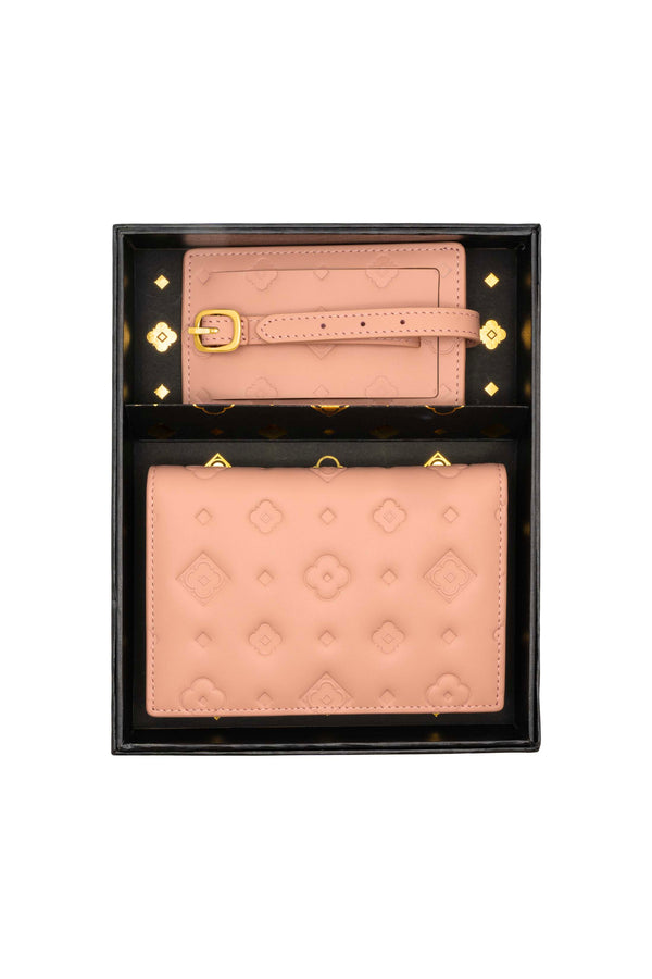 Carisma Pink Passport Cover & Luggage Tag