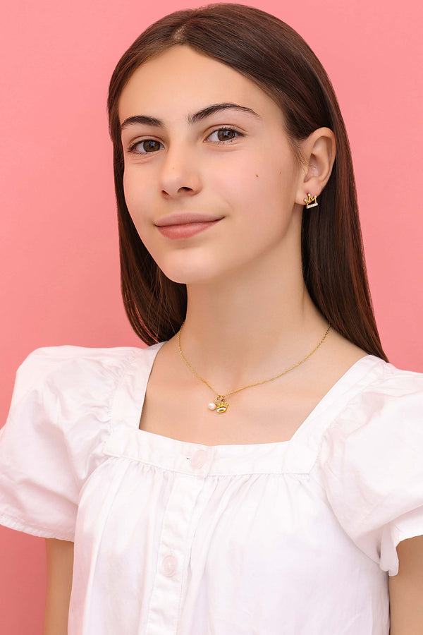 Carisma Prinċipessa Gold Stud Earring Set