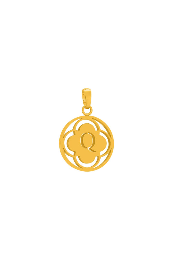 carisma "Q" Carisma Logo Letter Pendant