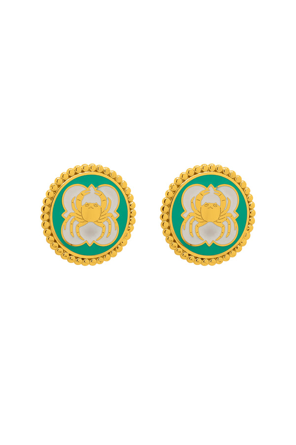 carisma Qabru Enamel Stud Earrings