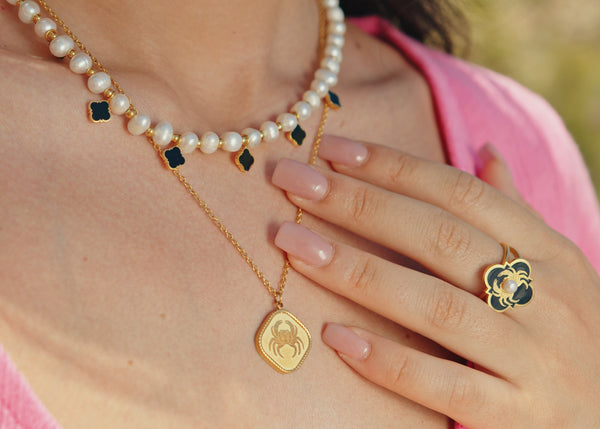 Carisma Qabru FreshWater Double Statement Necklace