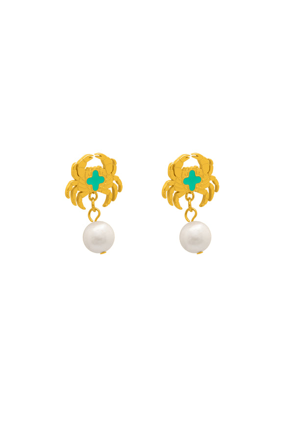 carisma Qabru FreshWater Pearl Drop Stud Earrings