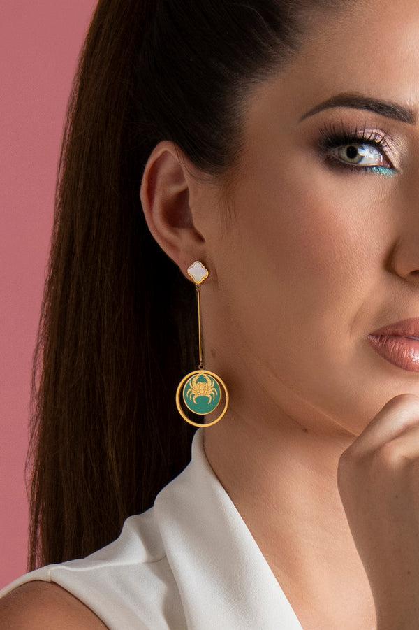 Carisma Qabru Mother Of Pearl Drop Earrings