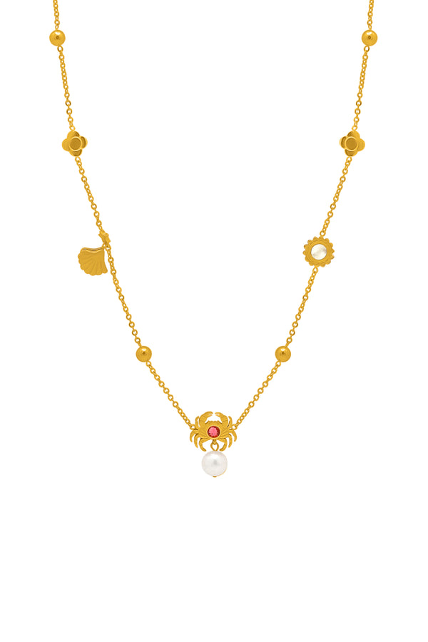 carisma Qabru Multi Charm Necklace