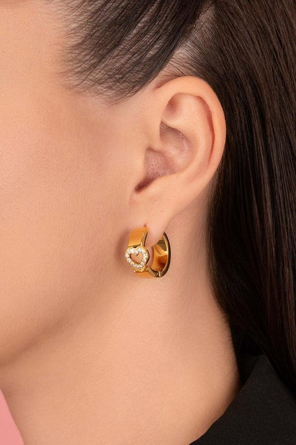 Carisma Qalbi Halo Hoop Earring Set