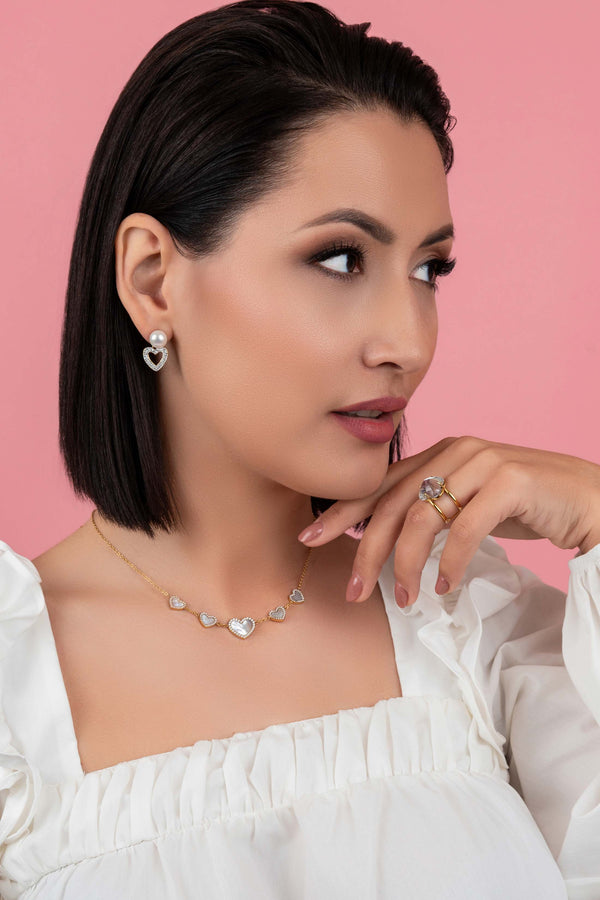 Carisma Qalbi Mother Of Pearl Necklace