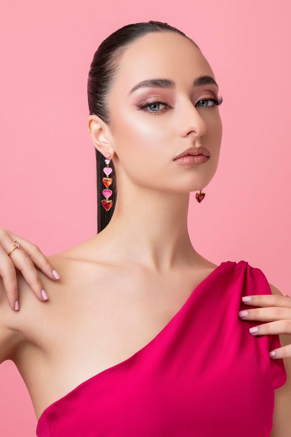 Carisma Qlub Drop Stud Earring Set