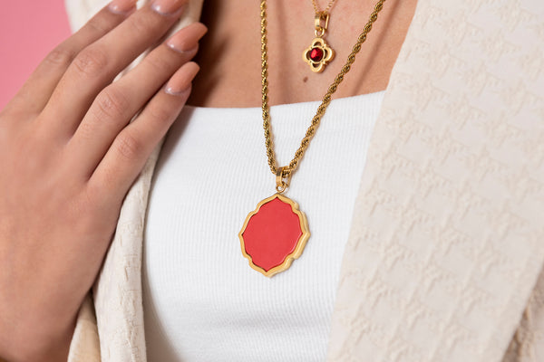 Carisma Red Carnelian Stone Pendant