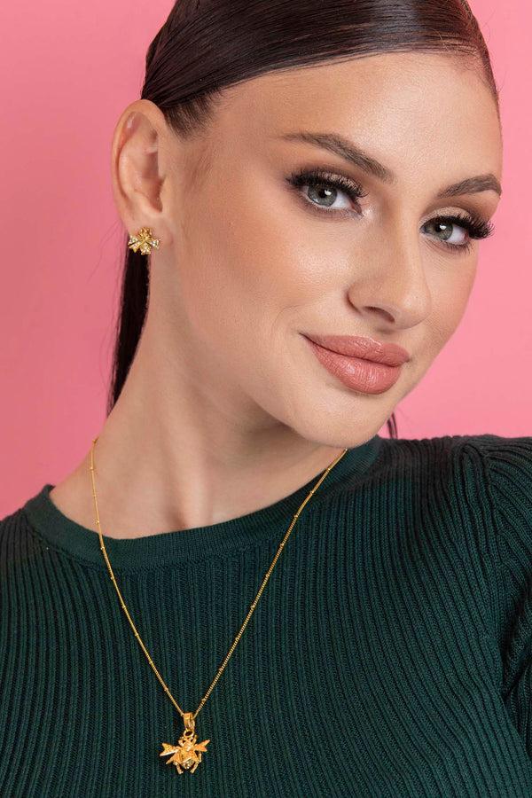 Carisma Reġina Crystal Stud Earring Set