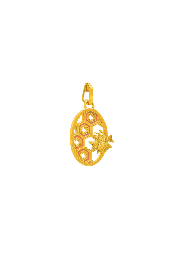 carisma Reġina Pink Enamel Pendant