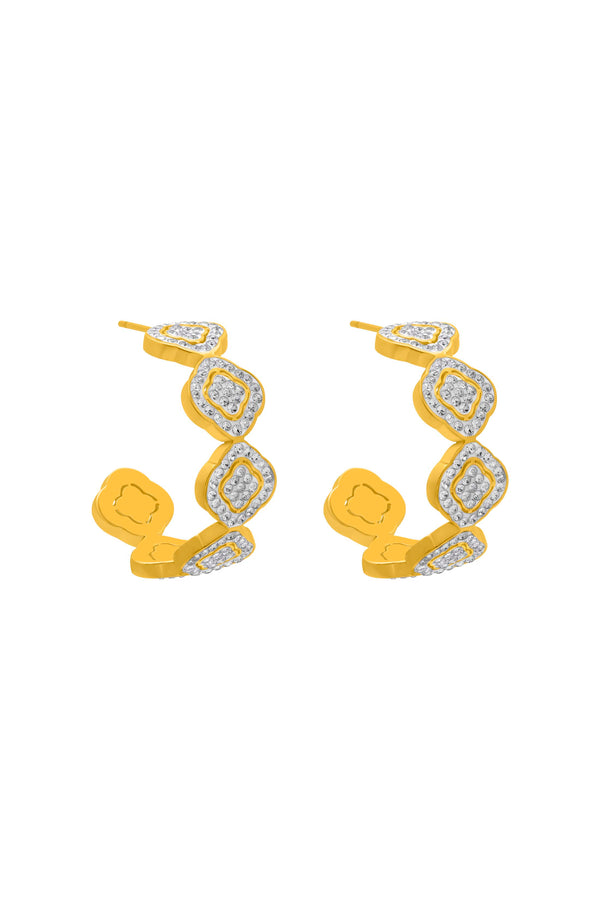 carisma Rossi's Crystal Iconic Hoop Earring Set