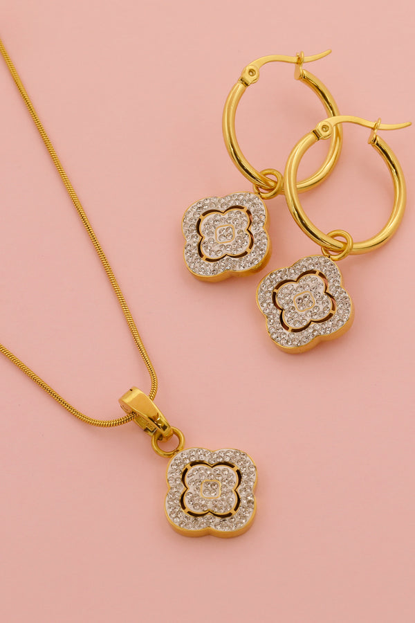 carisma Rossi's Crystal Pendant & Earring Gift Set