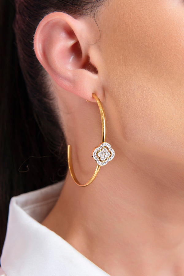 Carisma Rossi's Crystal Statement Hoop Earring Set