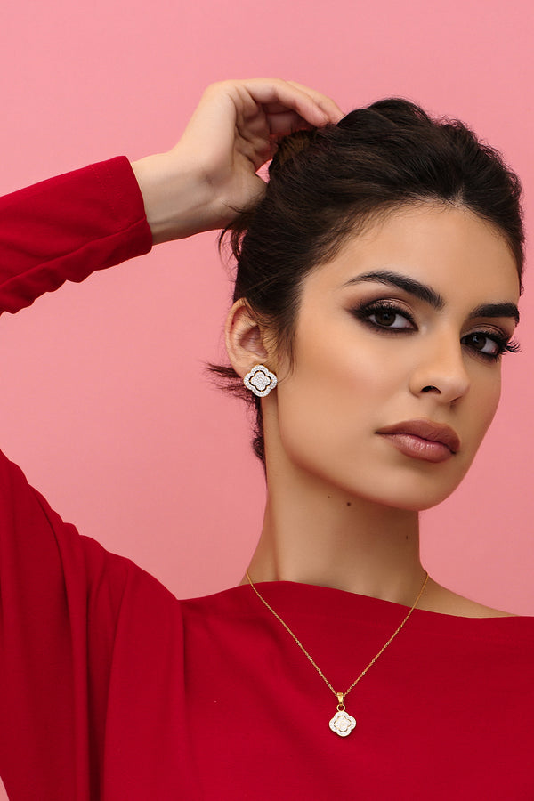 Carisma Rossi's Crystal Stud Earring Set