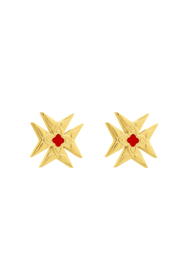 carisma Carisma’s Eight Pointed Cross Stud Earring Set