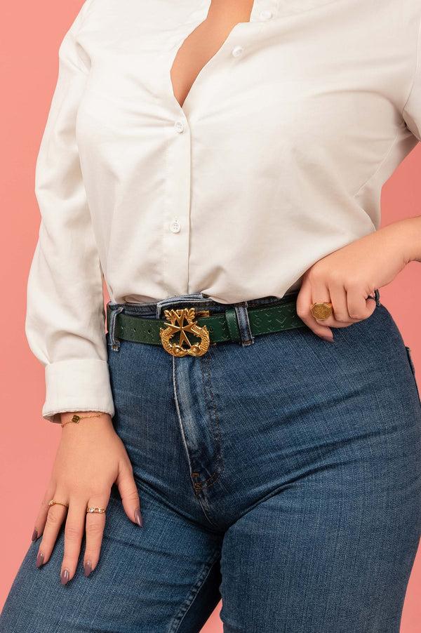 Carisma Carisma's Ħabbata Black & Green Reversible Belt