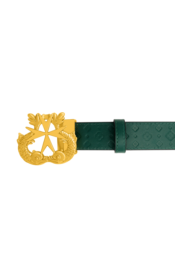 carisma Carisma's Ħabbata Black & Green Reversible Belt