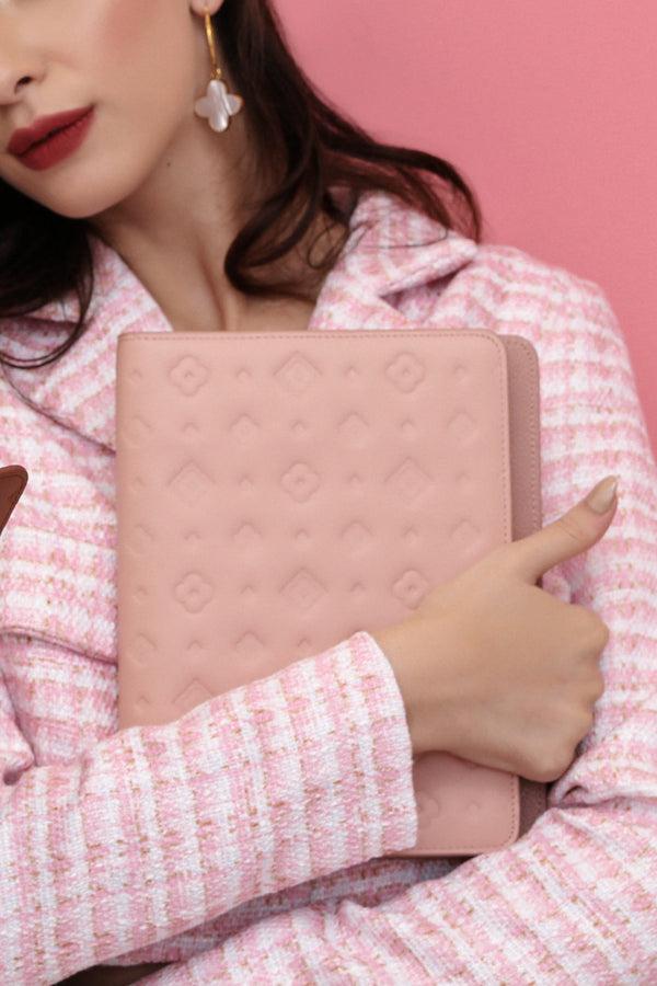 Carisma Carisma's Logo Embossed Leather Diary Cover - Pink