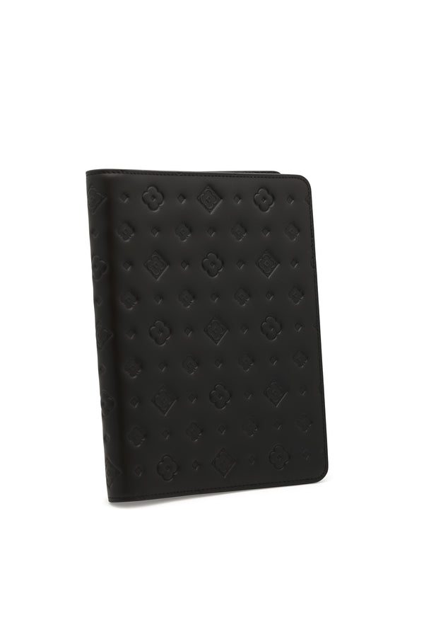 carisma Carisma's Logo Embossed Leather Diary Cover - Pitch Black