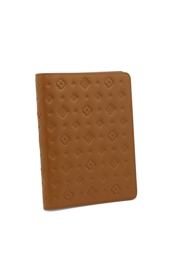 carisma Carisma's Logo Embossed Leather Diary Cover - Tan