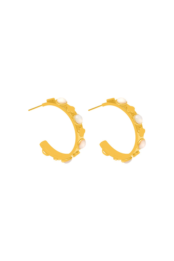 Carisma Carisma's Madre Perla Petite Hoop Earring Set