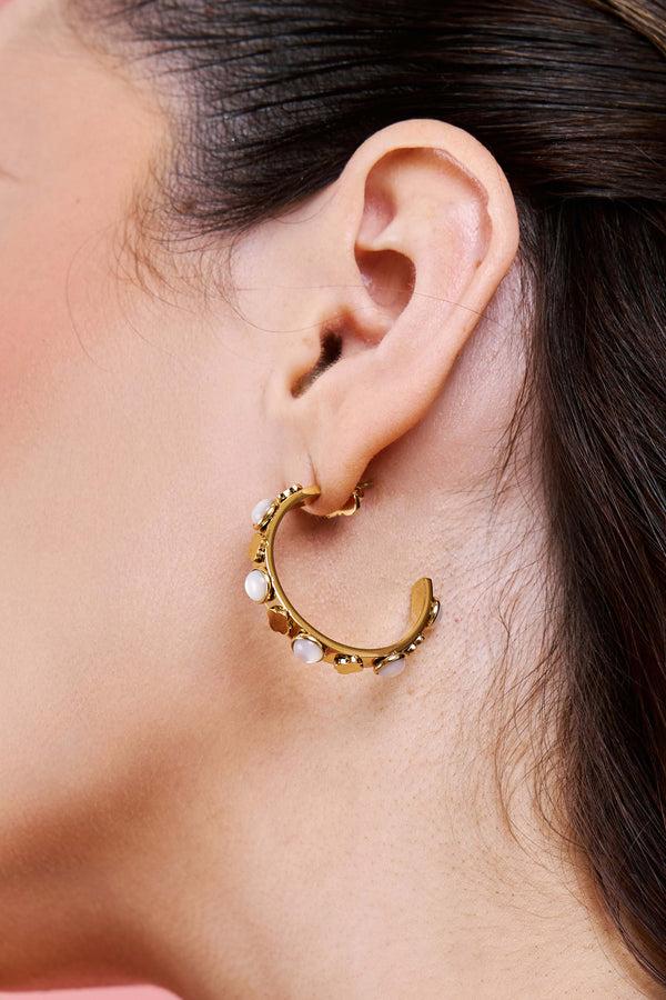 Carisma Carisma's Madre Perla Petite Hoop Earring Set