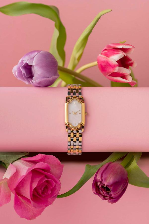 Carisma Carisma's Oblong Ivory Mother Of Pearl Watch