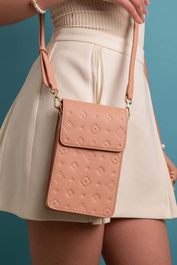 Carisma Samira's Pink Leather Cross Body Bag