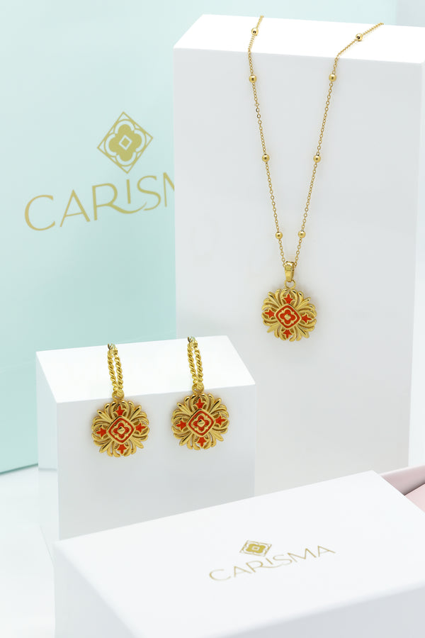 carisma San Ġorġ Pendant & Earring Gift Set