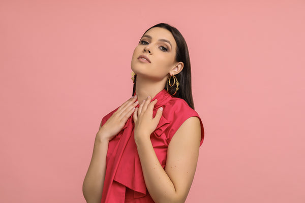 Carisma Sara's Large Double Hoop Earring Set