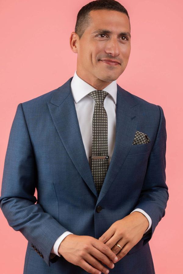 Carisma Silver Carisma Crest Tie Clip