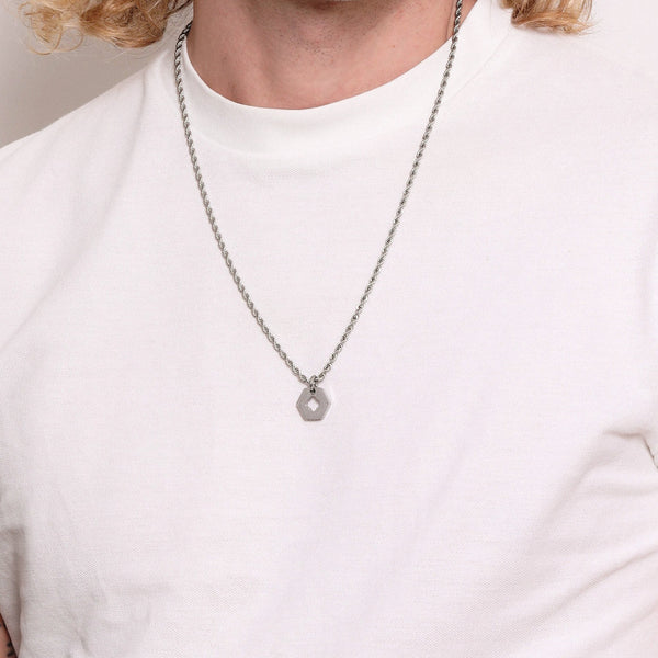 Carisma Silver Carisma Hexagon Pendant