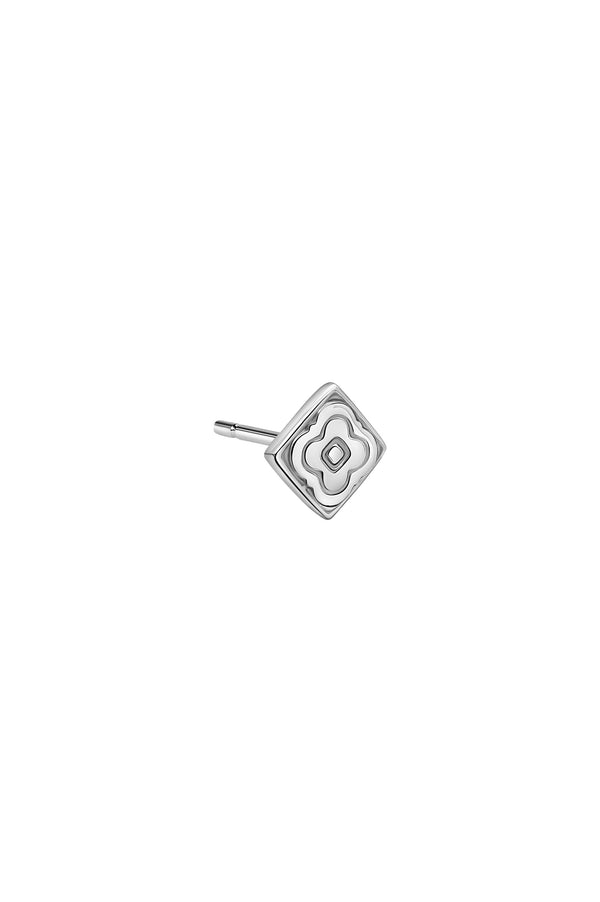 carisma Silver Carisma Logo Stud Earring