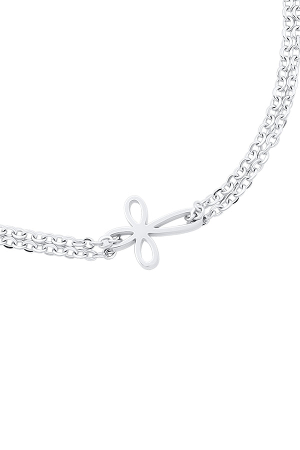 Carisma Silver Cross Bracelet