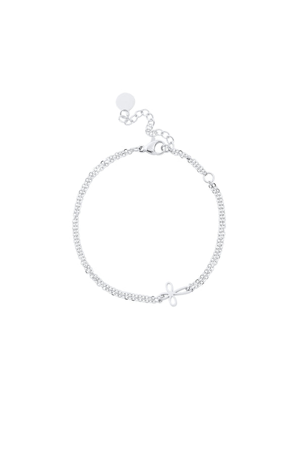 carisma Silver Cross Bracelet