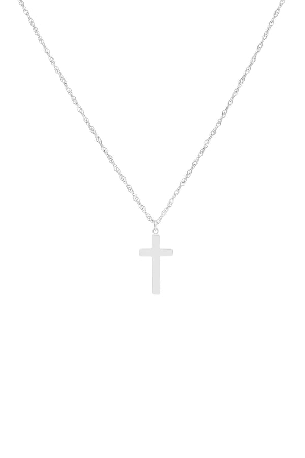 carisma Silver Faith Cross Necklace