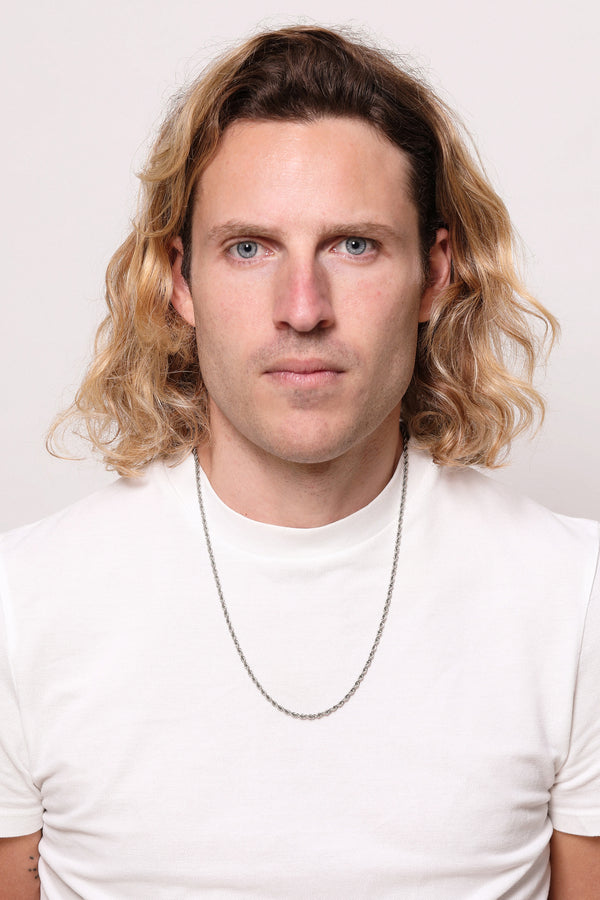 Carisma Silver Rope Chain Necklace