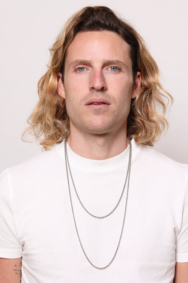 Carisma Silver Rope Chain Necklace