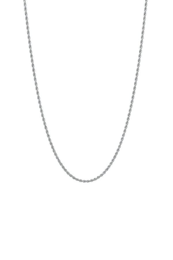 carisma Silver Rope Chain Necklace
