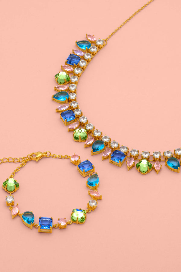 carisma Sinfonija Ġawhar Choker & Bracelet Gift Set