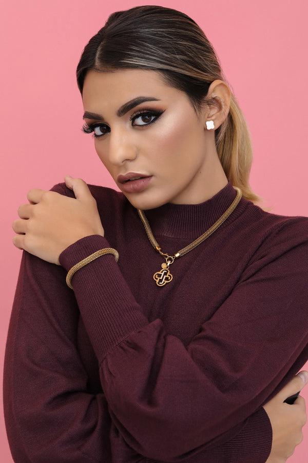 Carisma Snake Tube Necklace & Bracelet Gift Set