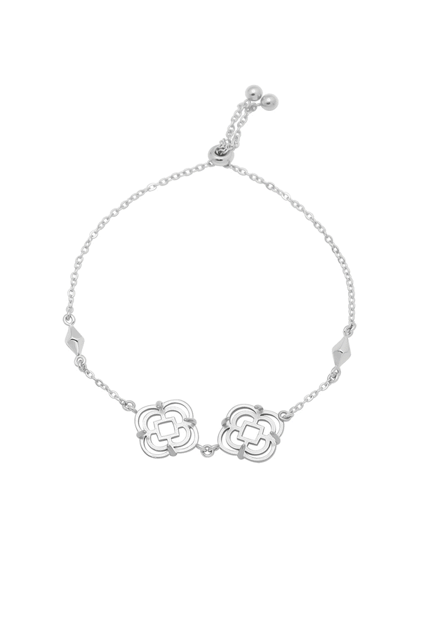 carisma Stone Station Bracelet Silver Coloured