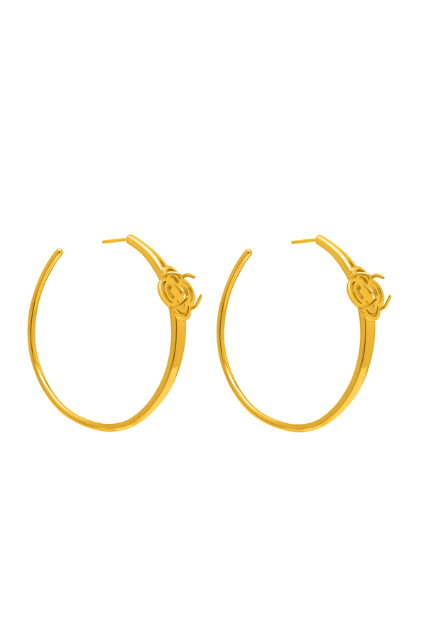 carisma Stone Station Oversized Hoop Earring Set