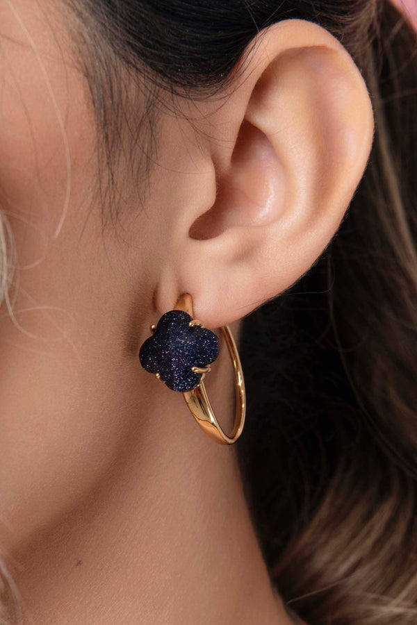 Carisma Stone Station Petite Hoop Earring Set