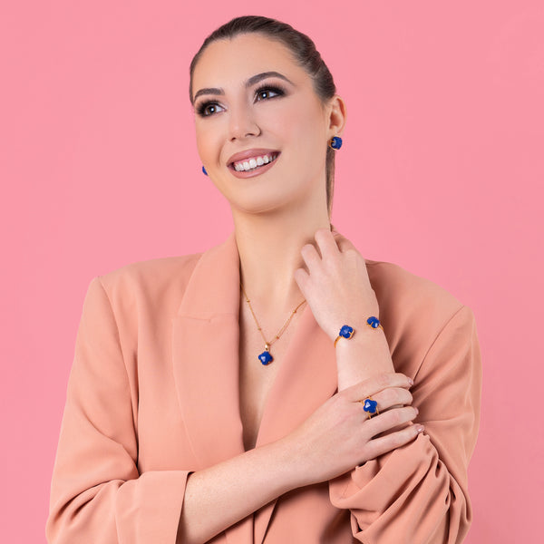 Carisma Stone Station Stud Earring Set