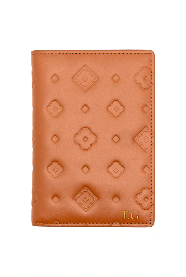 carisma Tan Passport Cover & Luggage Tag