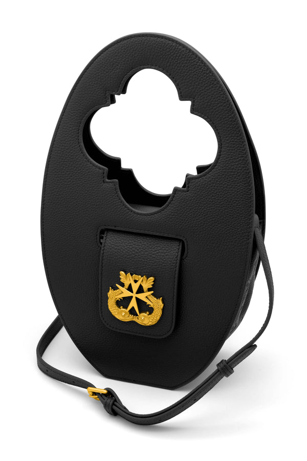 Carisma Tereża's Round Leather Black Bag