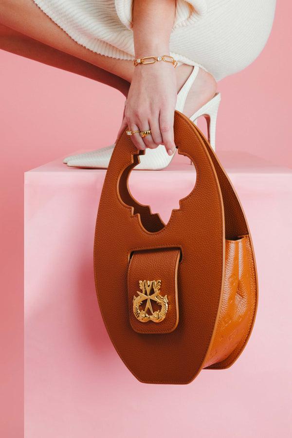 Carisma Tereża's Round Leather Tan Bag