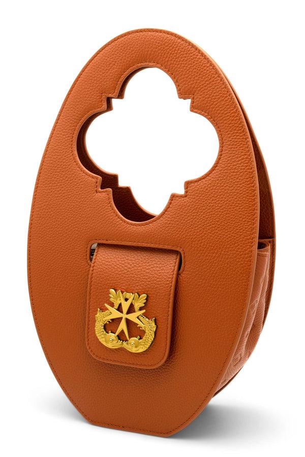 carisma Tereża's Round Leather Tan Bag